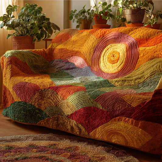 Amber Horizon Light Quilted Sofa Cover NCU0VL2998