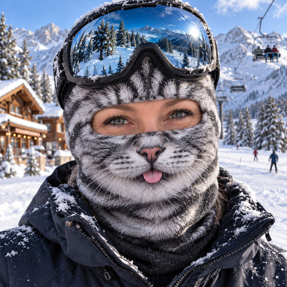 The Ski Kitty Collection Funny Ski Mask NCU0TZL012