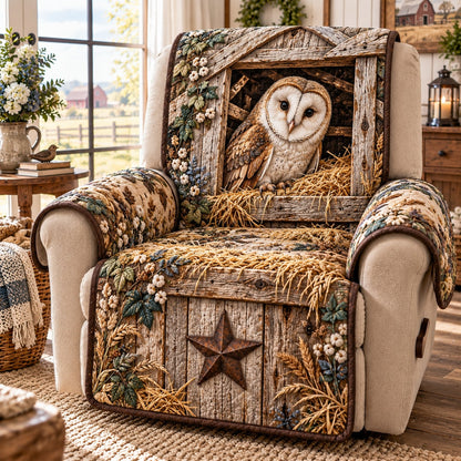 Barn Owl Haven Quilted Sofa Cover TZL0TD391