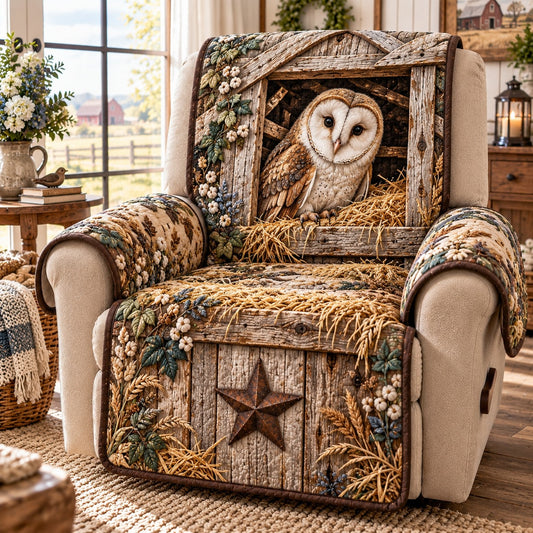 Barn Owl Haven Quilted Sofa Cover TZL0TD391