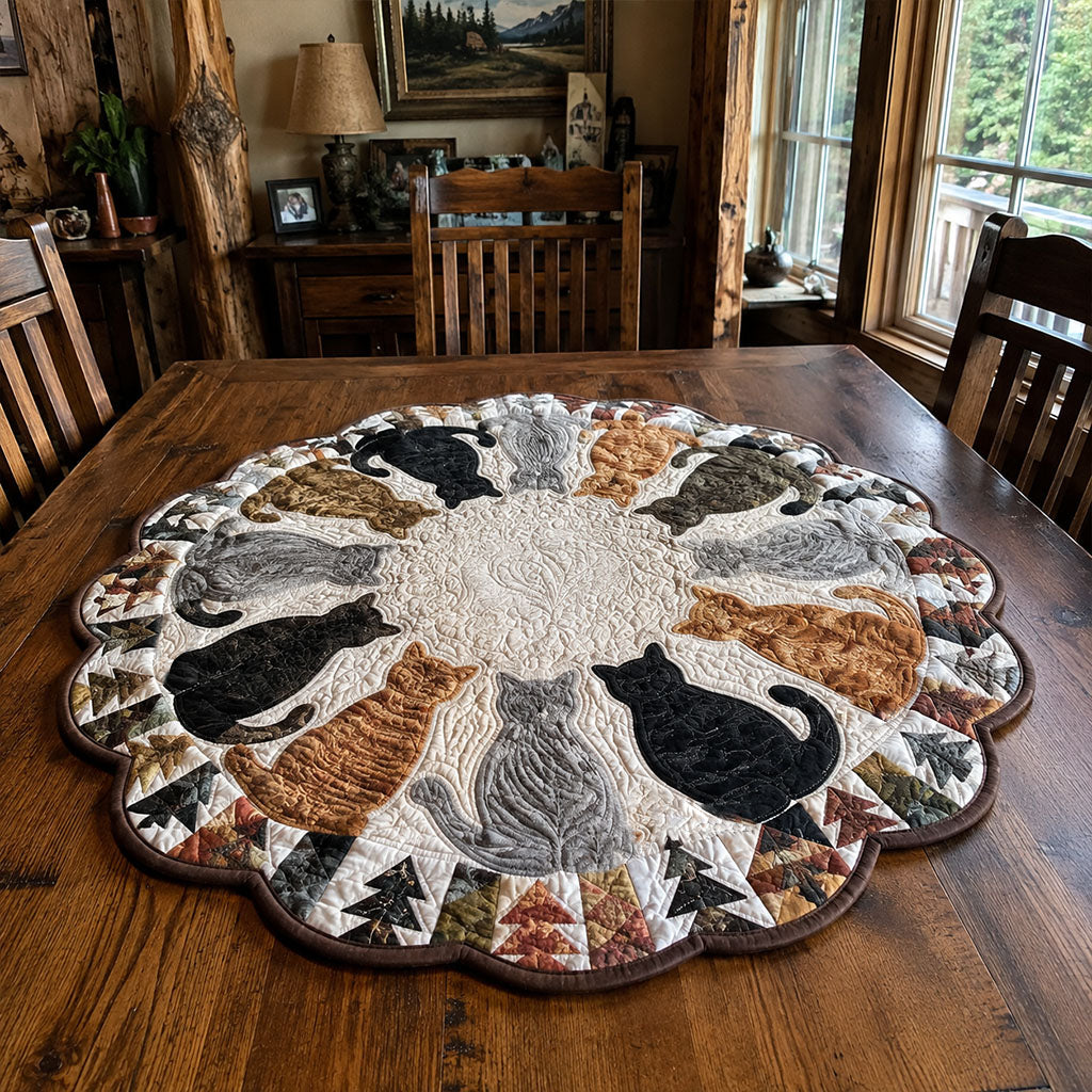 Barnside Whiskers Custom Shape Quilted Table Topper TZL0PT0030