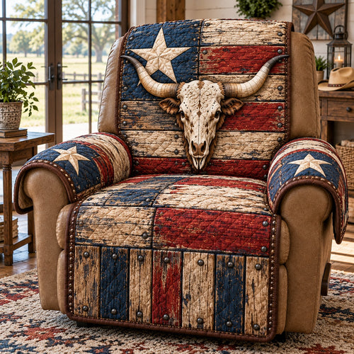Barnwood Flag Quilted Sofa Cover TZL0TD415