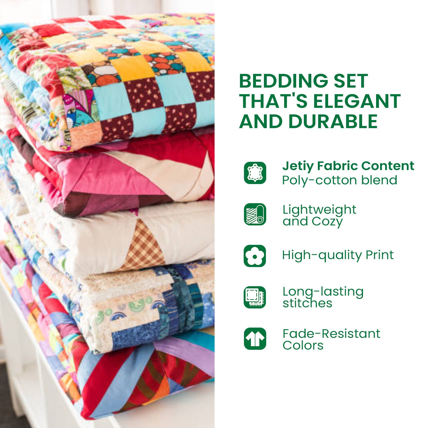 Sunflower Pumpkins 3-Piece Quilted Bedding Set NCU0VL3702