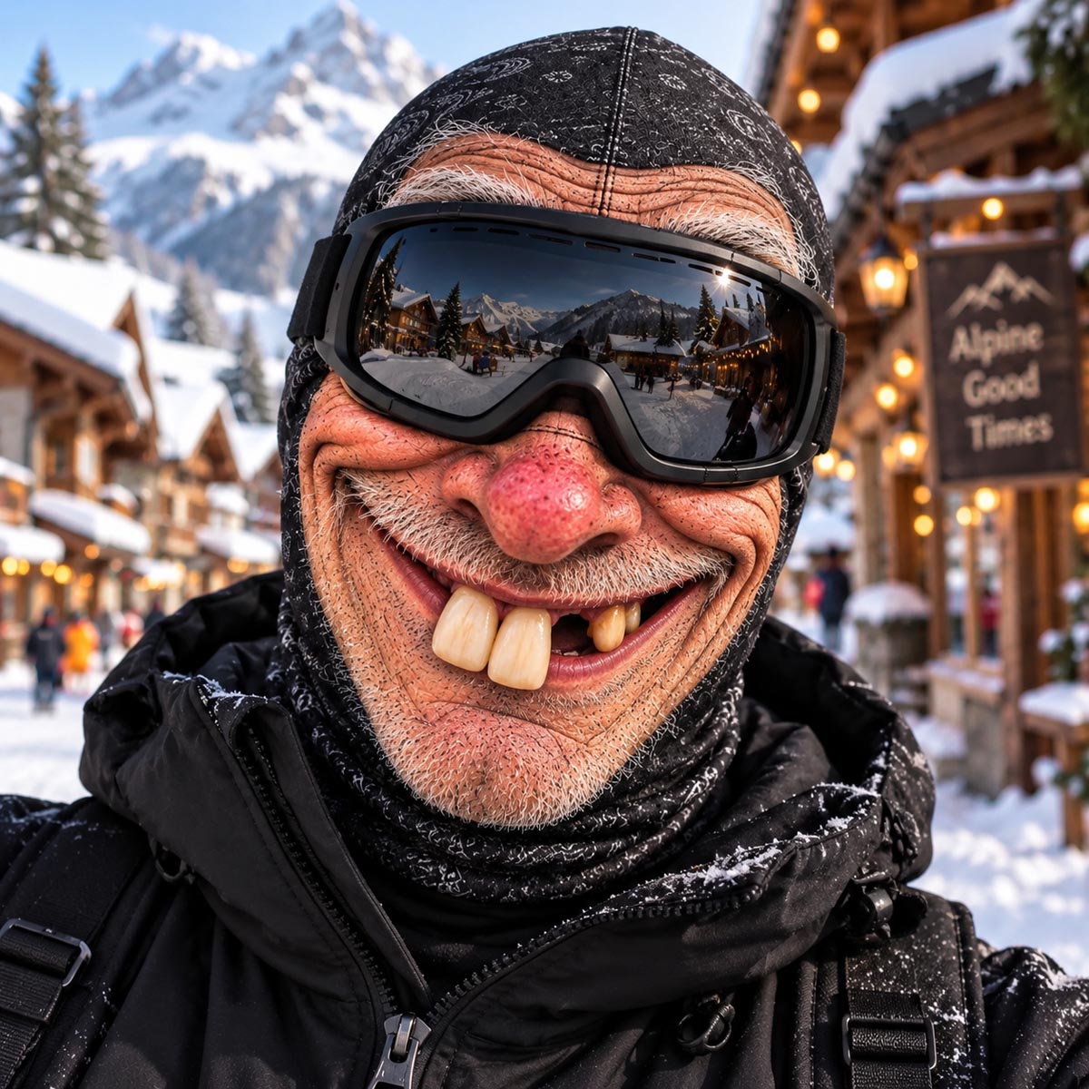 Goofy Face Funny Ski Mask NCU0TZL03