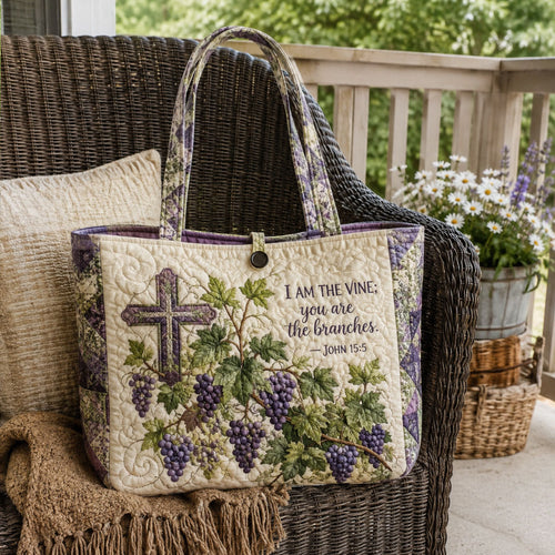 Blessed and Beloved Quilted Classic Tote Bag TZL0PT0043