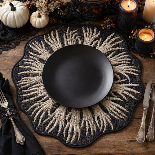 Bone Circle Gathering Custom Shape Quilted Placemat SN0PT321