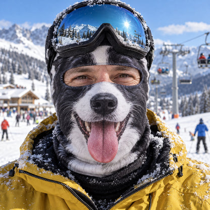 Snow Dogs Gone Wild Funny Ski Mask NCU0TZL013