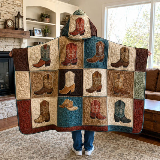 Born for the Ranch Quilted Hooded Blanket TZL0PT0106
