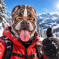 Brindle Frenchie Boss Funny Ski Mask TZL0PT0453