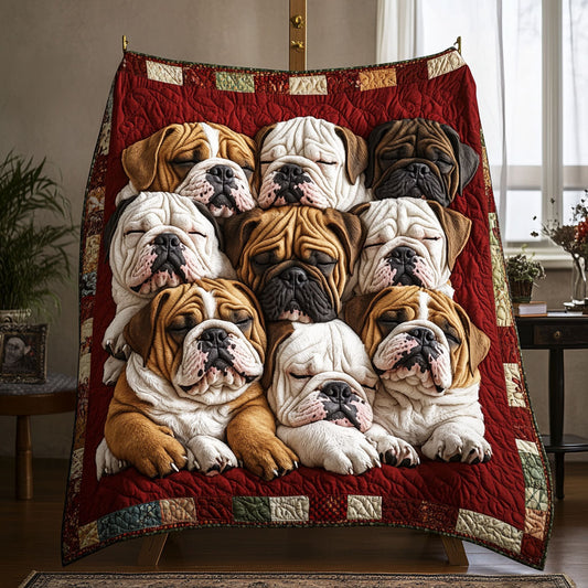 Bulldog Comfort Quilted Blanket TZL0PT0481