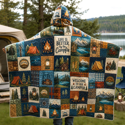 Campfire Stories Quilted Hooded Blanket TZL0TV031