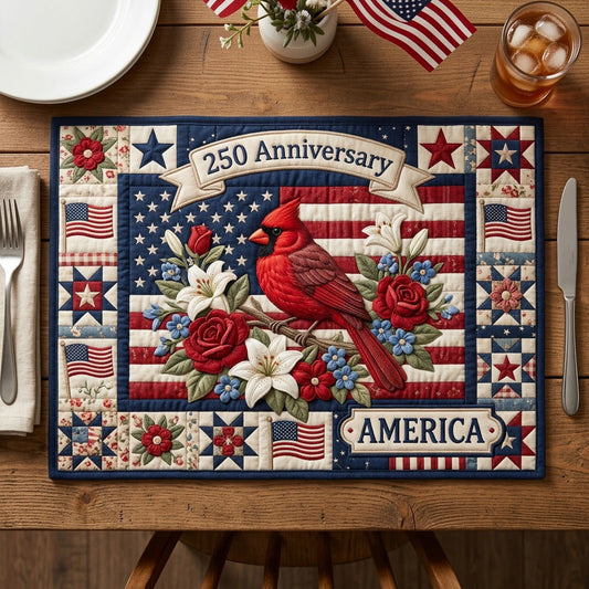 Cardinal Pride Quilted Placemat NCU0TV1901