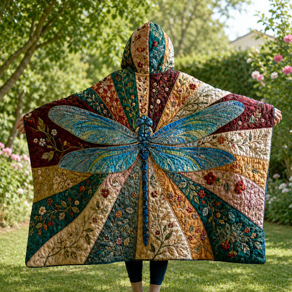 Celestial Dragonfly Quilted Hooded Blanket TZL0TV005