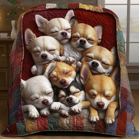Charming Chihuahuas Quilted Blanket TZL0PT0482