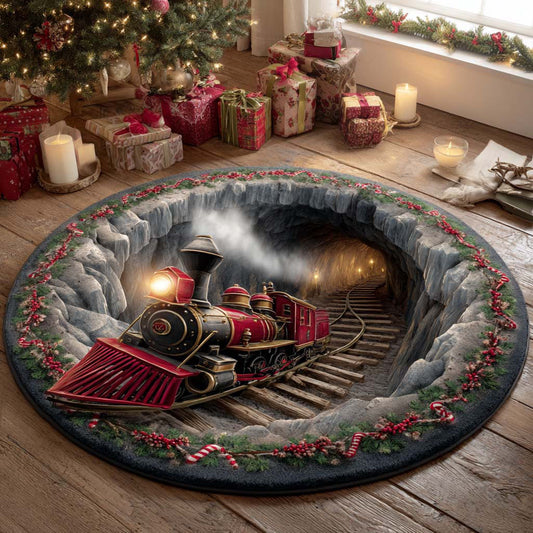 Christmas Cavern Express Round Carpet NCU0XD1319