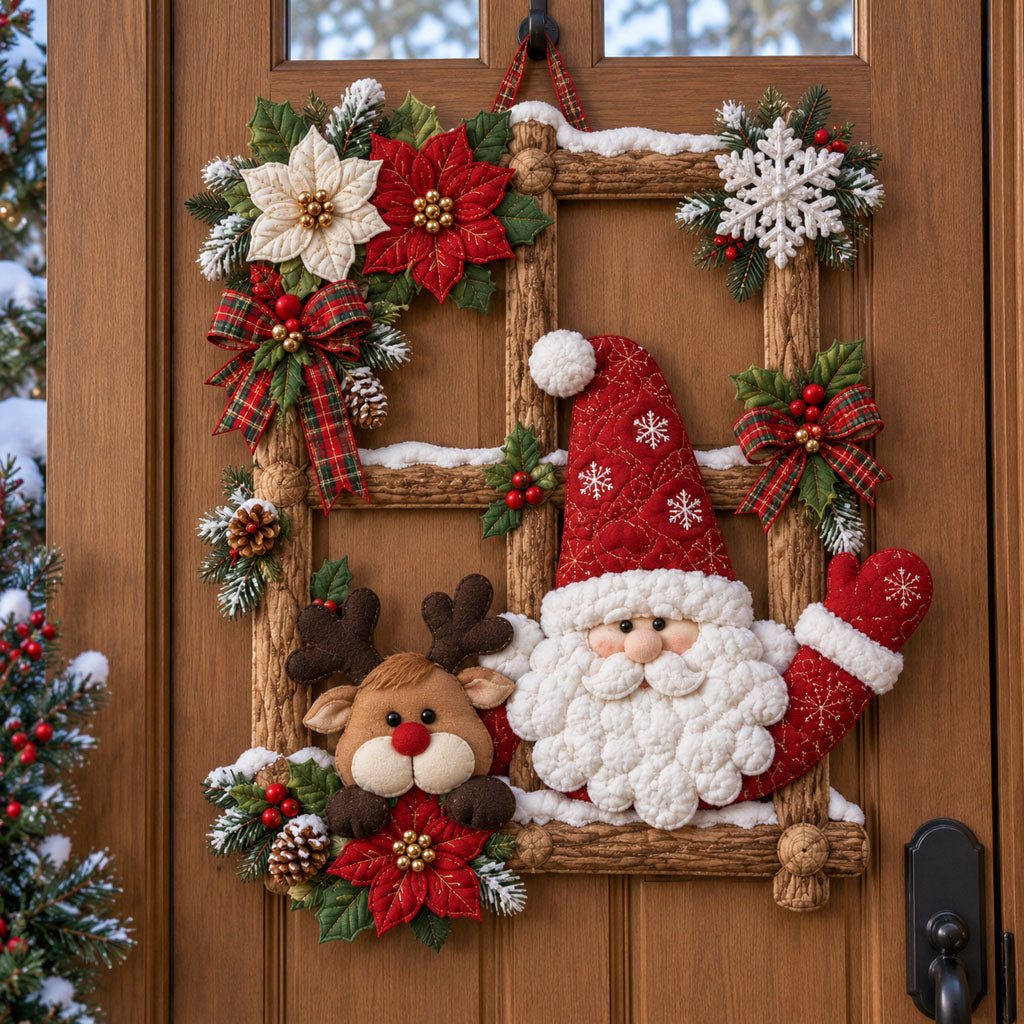 Christmas Homecoming Custom Shape Quilted Door Hanger TZL0PT0298