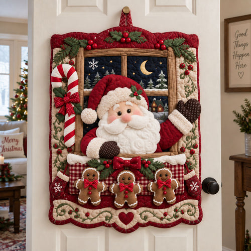Christmas On The Door Custom Shape Quilted Door Hanger TZL0PT0300