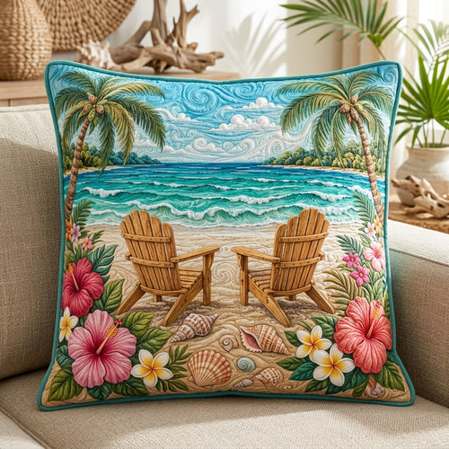 Coastal Escape Quilted Pillow Case NCU0TV1982