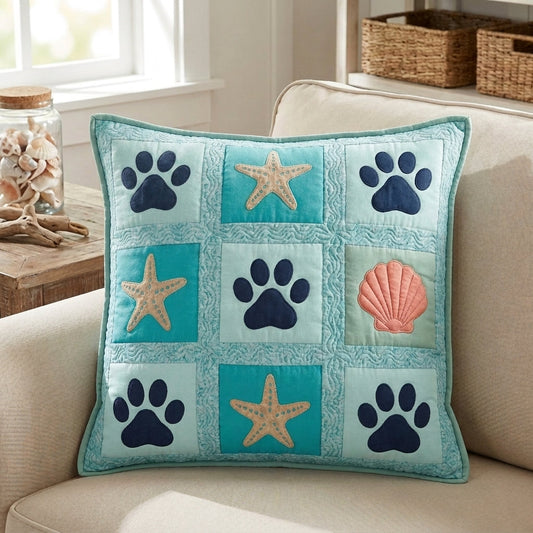 Coastal Paws Quilted Pillow Case NCU0TV1950