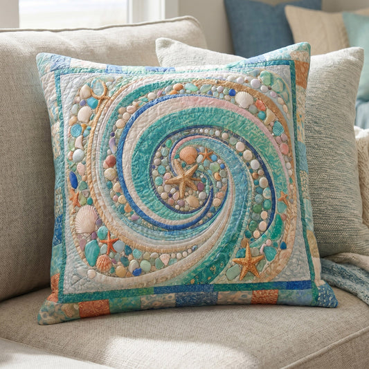 Coastal Whirl Quilted Pillow Case NCU0DV9776