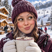 Cocoa Side-Eye Cutie Funny Ski Mask TZL0PT0430