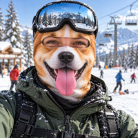 Corgi Dreams Funny Ski Mask TZL0PT0454