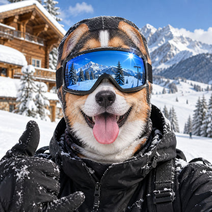 Snow Dogs Gone Wild Funny Ski Mask NCU0TZL013