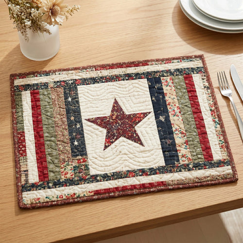 Cozy Patriot Quilted Placemat NCU0NT12697