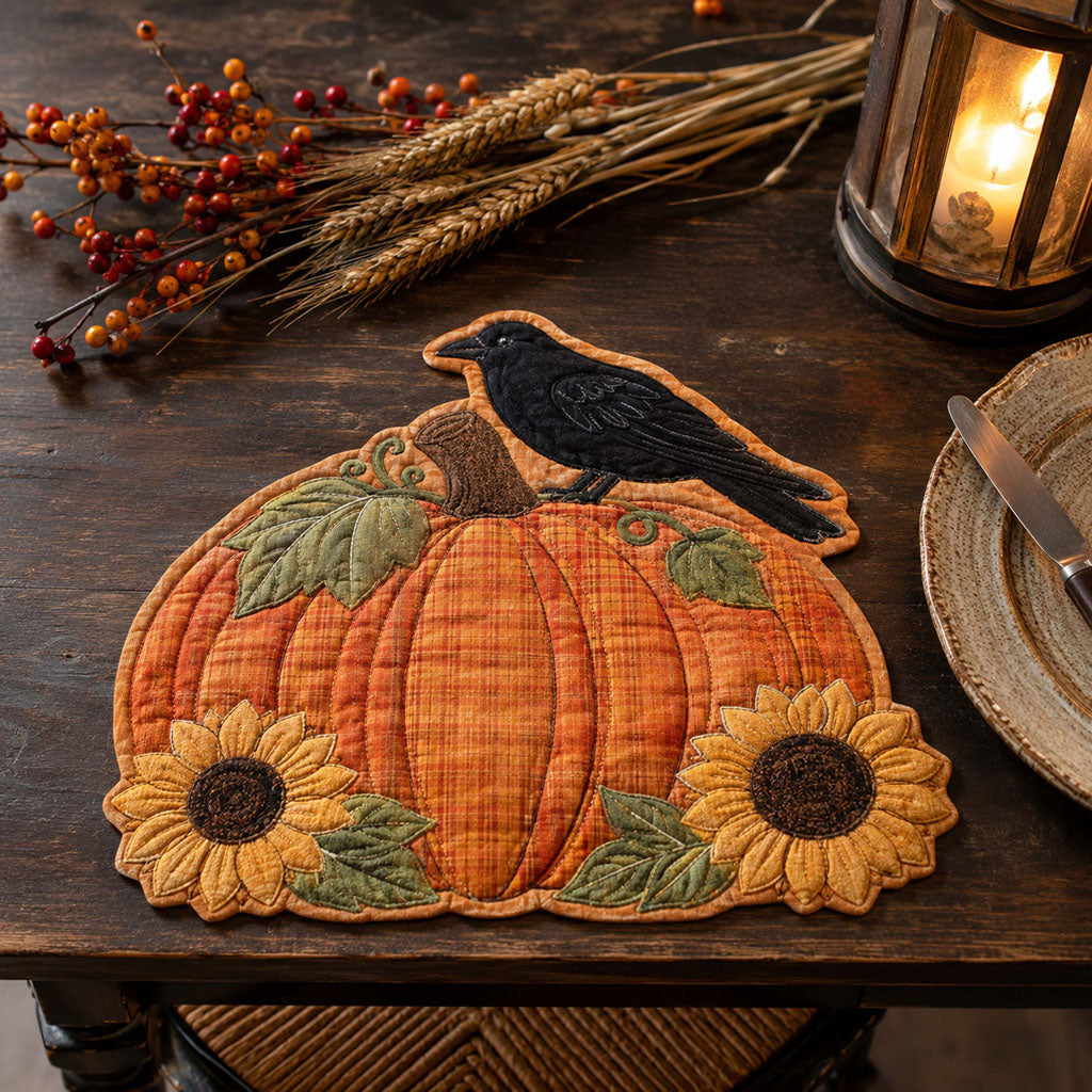 Cozy Spooks Custom Shape Quilted Placemat SN0TD015