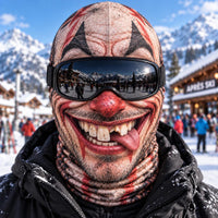 Crazy Clown Funny Ski Mask TZL0DV197