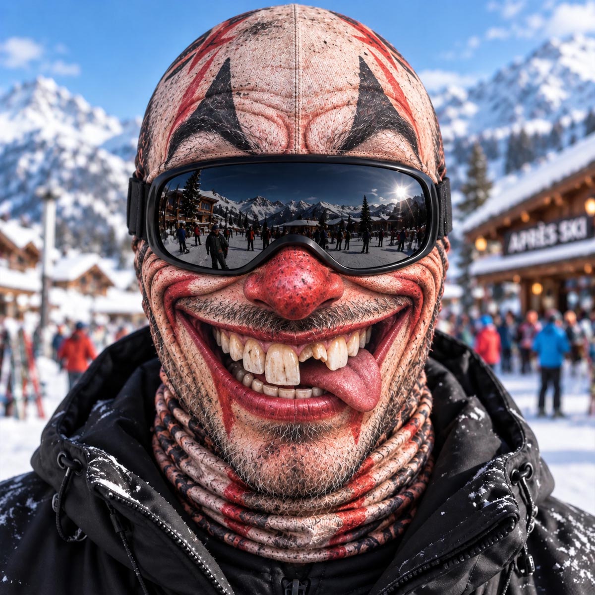 Goofy Face Funny Ski Mask NCU0TZL03