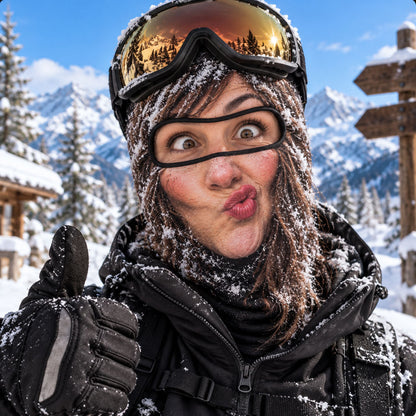 Crazy Faces Cold Places Funny Ski Mask NCU0TZL11