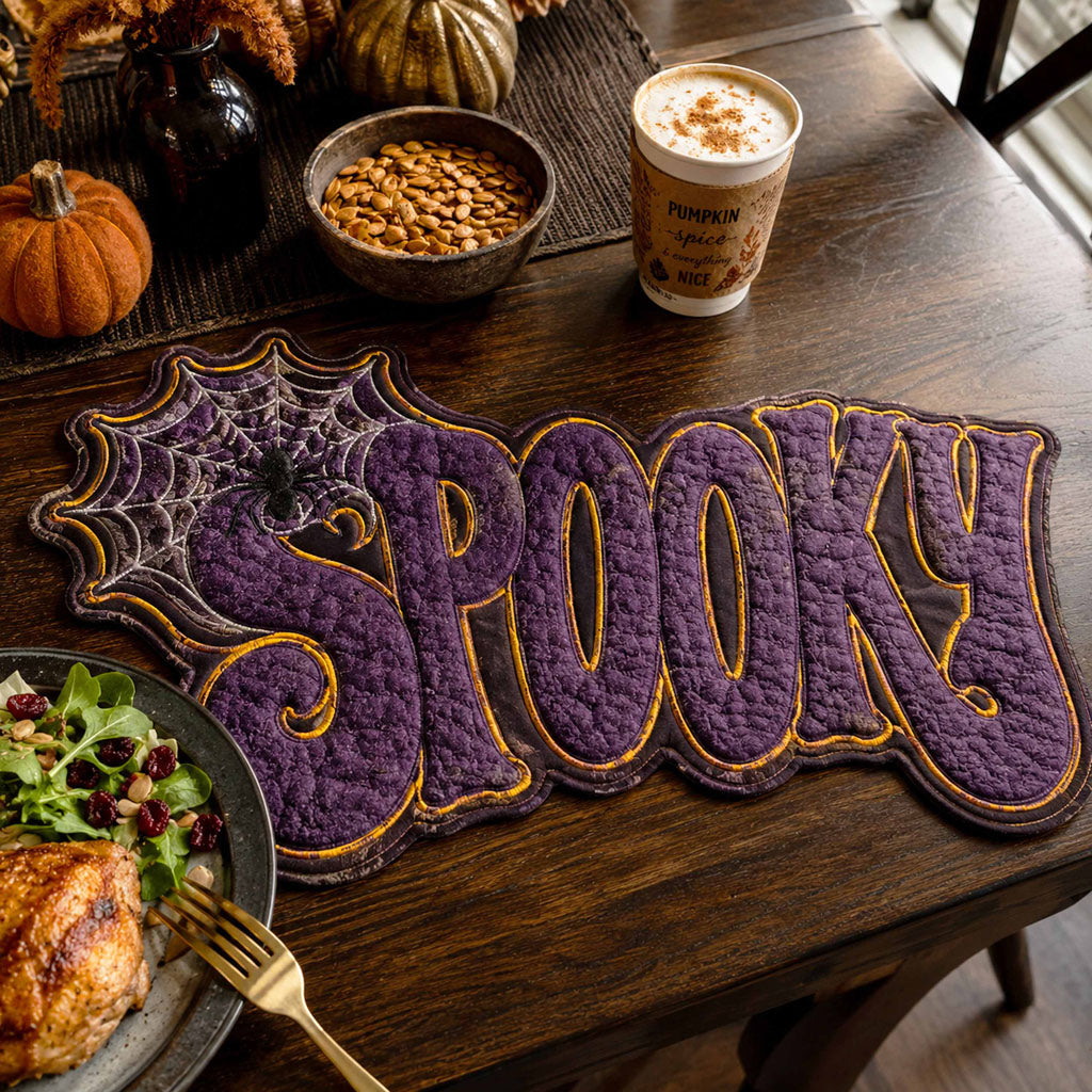 Creepy Nights Custom Shape Quilted Placemat SN0TD025