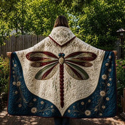 Crimson Wing Meadow Quilted Hooded Blanket TZL0PT0123
