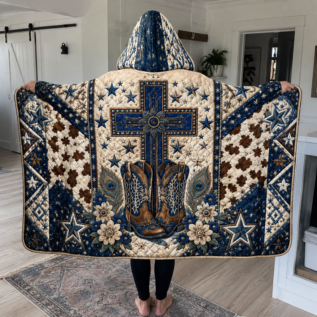 Crossroads of Texas Quilted Hooded Blanket TZL0PT0109