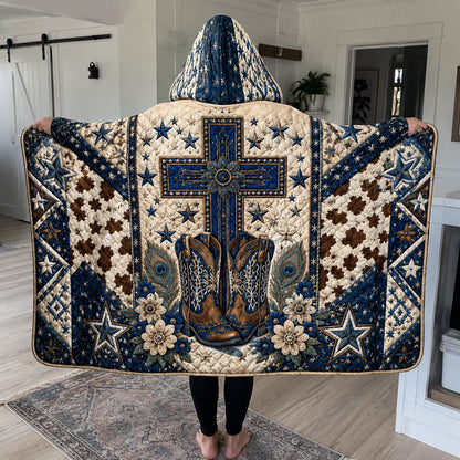 Crossroads of Texas Quilted Hooded Blanket TZL0PT0109