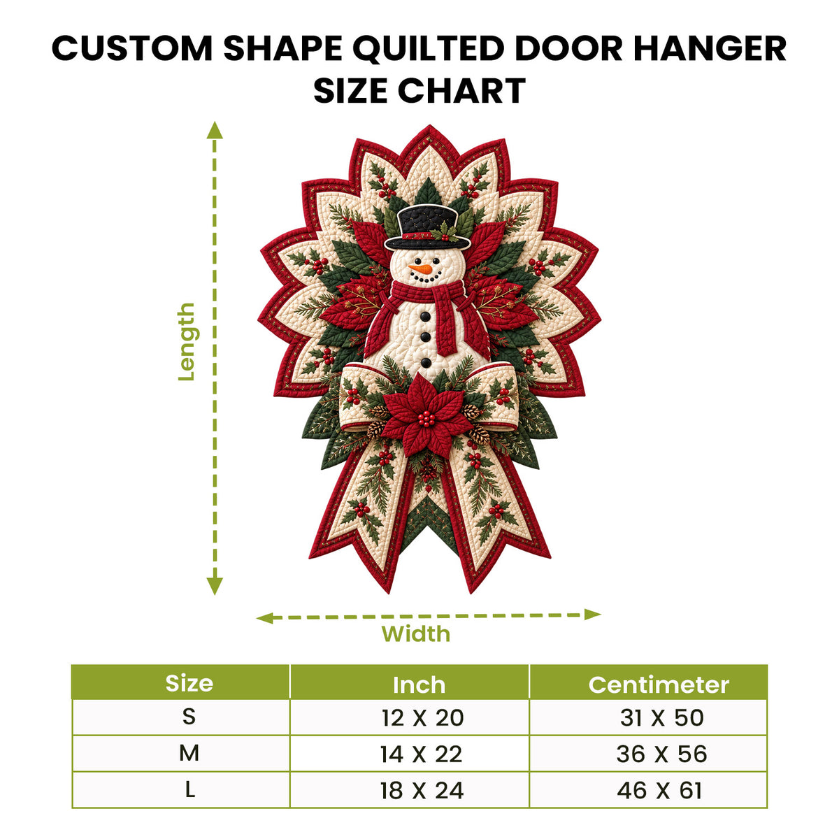 Faith in Bethlehem Custom Shape Quilted Door Hanger TZL0PT0208