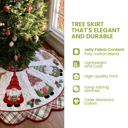 Nativity Blessing Custom Shape Christmas Quilted Tree Skirt TZL0TV064