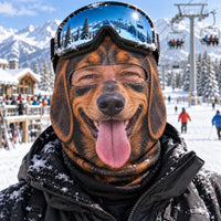 Dachshund Snow Sausage Funny Ski Mask TZL0PT0470