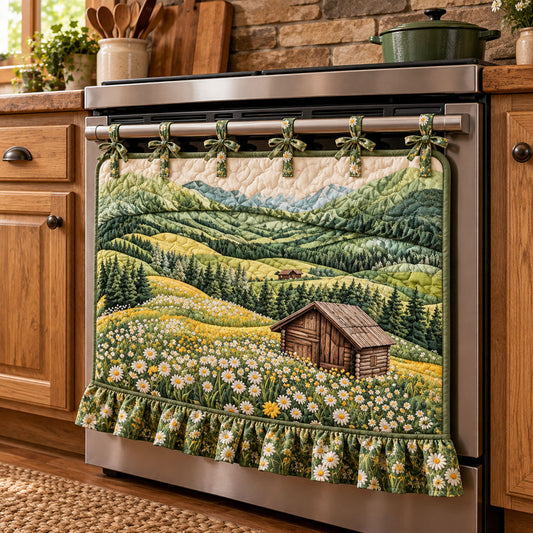 Woodland Cabin Quilted Oven Curtain NCU0TZL035