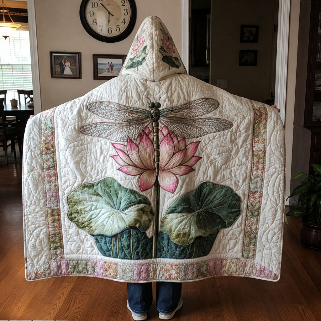 Dragonfly Secret Meadow Quilted Hooded Blanket TZL0PT0127