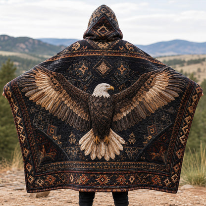 Eagle Majesty Quilted Hooded Blanket TZL0TV045