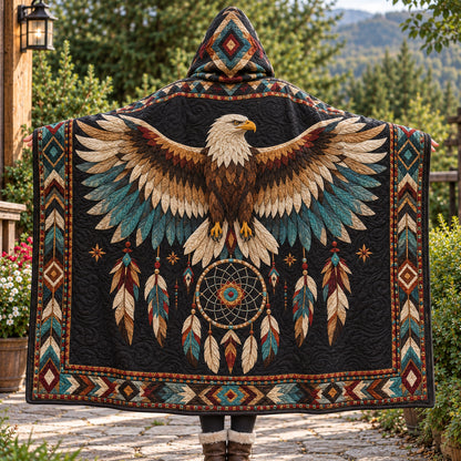 Eagle Spirit Quilted Hooded Blanket TZL0TV042