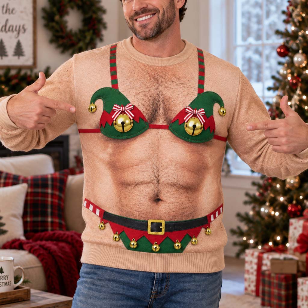 Elf Jingle Personalized Ugly Sweatshirt TZL0HH0035