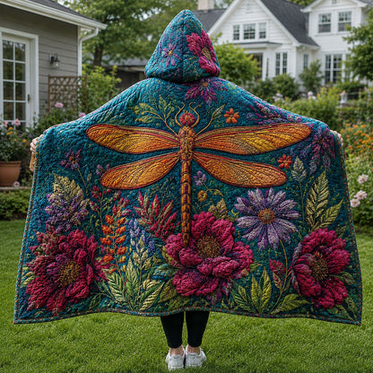 Enchanted Garden Flight Quilted Hooded Blanket TZL0PT0128