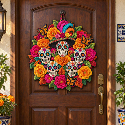 Eternal Bloom Custom Shape Quilted Door Hanger TZL0PT0274