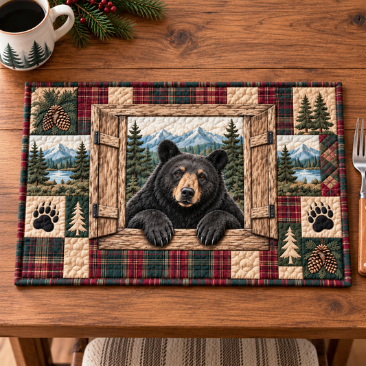 Evergreen Wilderness Quilted Placemat TZL0TV163