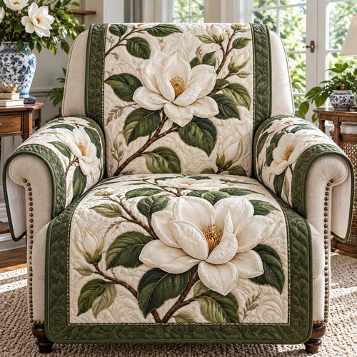 Evergreen Magnolia Quilted Sofa Cover TZL0DV516