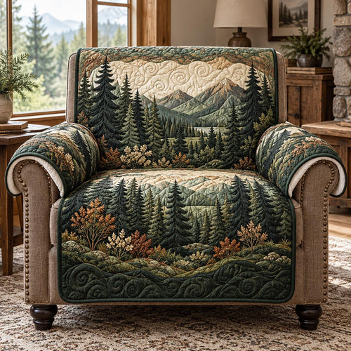 Evergreen Mountain Lodge Quilted Sofa Cover TZL0DV502