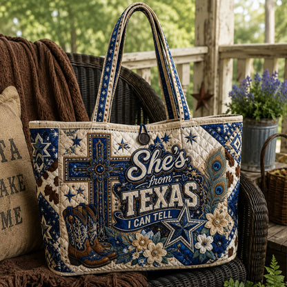 Faith Made in Texas Quilted Classic Tote Bag TZL0PT0072